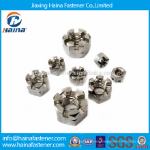 Best Price In Stock DIN935 Plain Stainless Steel Slotted Round Nuts